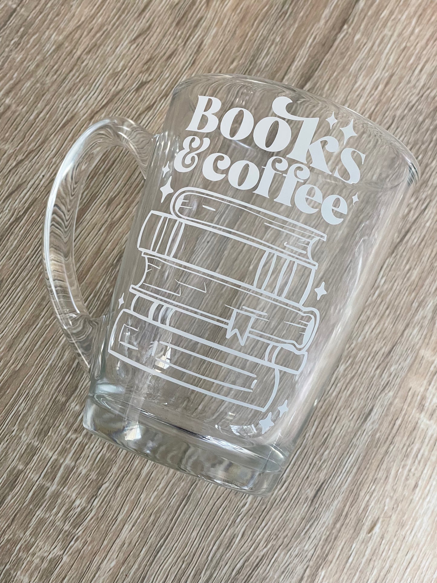 Glass Mug - Books